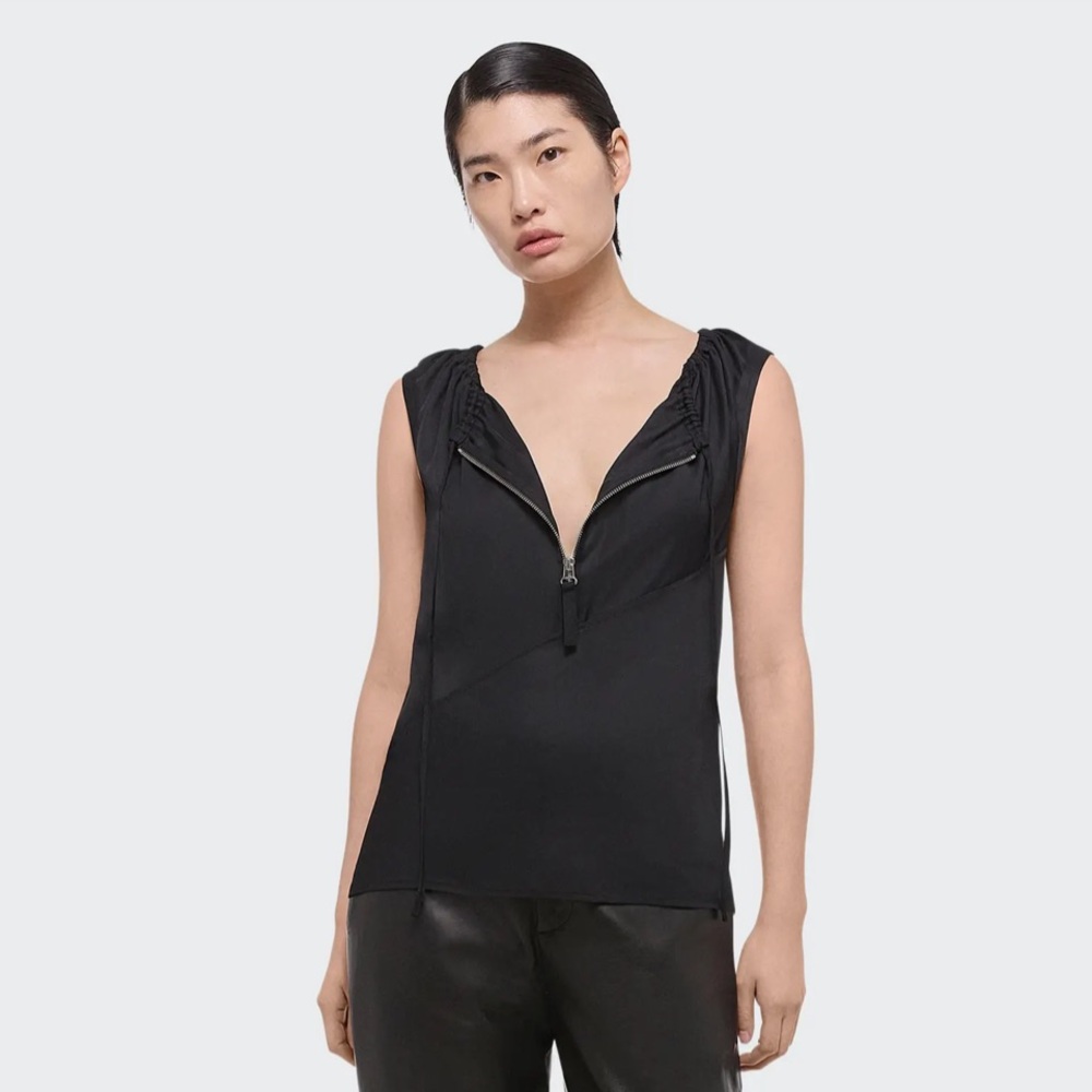 Helmut Lang Reversible Sleeveless Drawstring Top